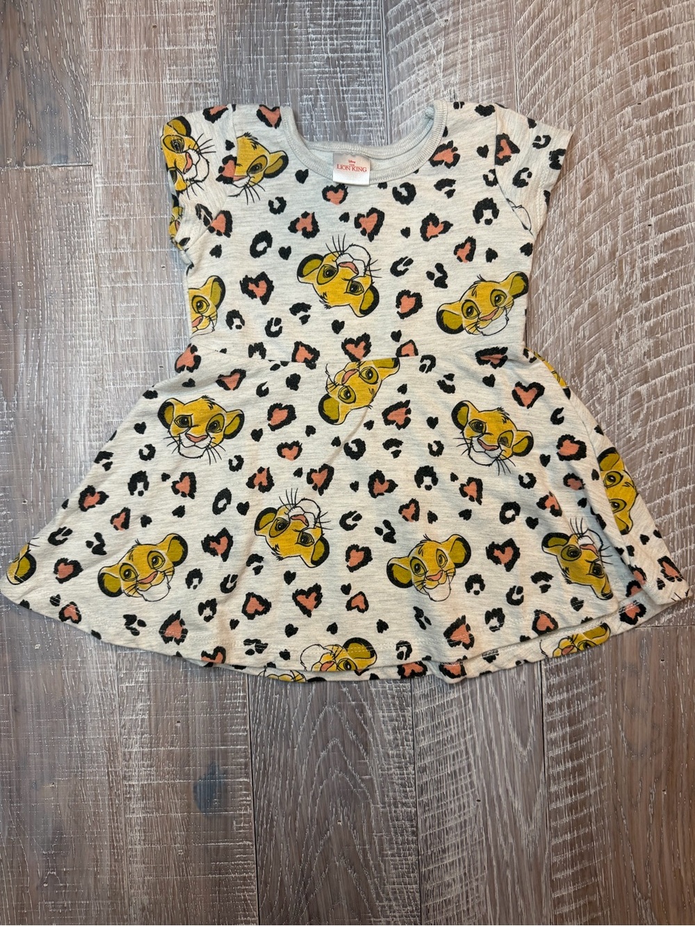Disney Lion King Cream Dress with Yellow and Pink Accents